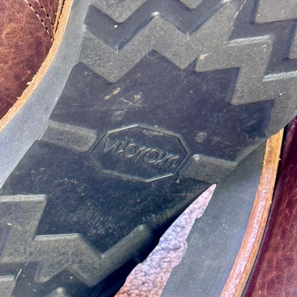 Origin USA Coronado 6" Boot Whiskey Leather Vibram Wedge Men's 12 D EUC - Picture 10 of 10